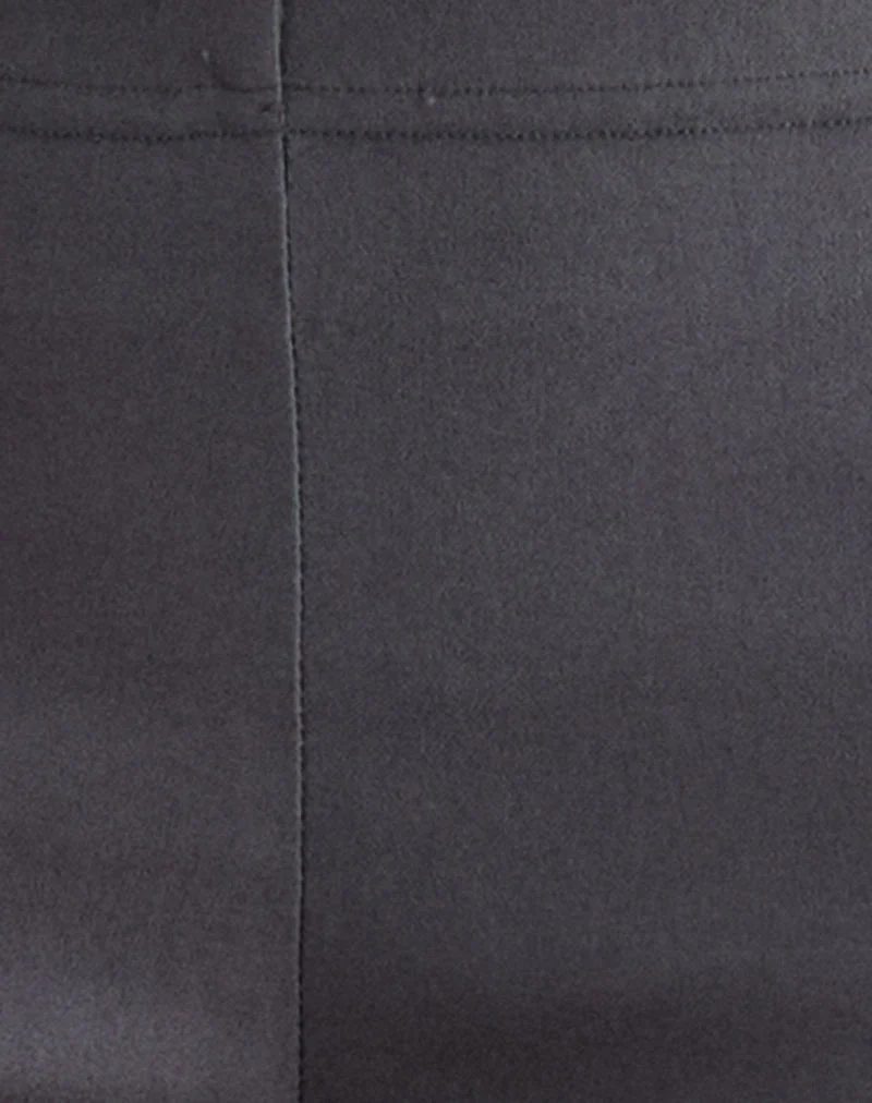 Asla Cropped Capri Hose aus Stretch-Stoff in Anthrazit