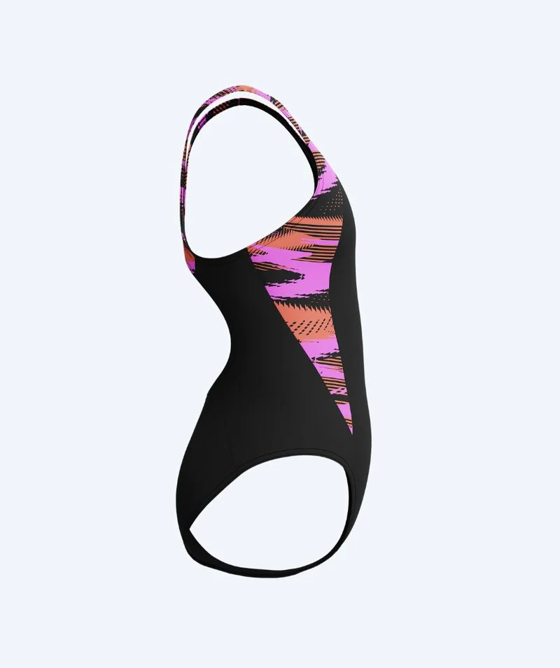 Speedo Badeanzug für Mädchen - Hyperboom Splice Muscleback - Schwarz/Rosa