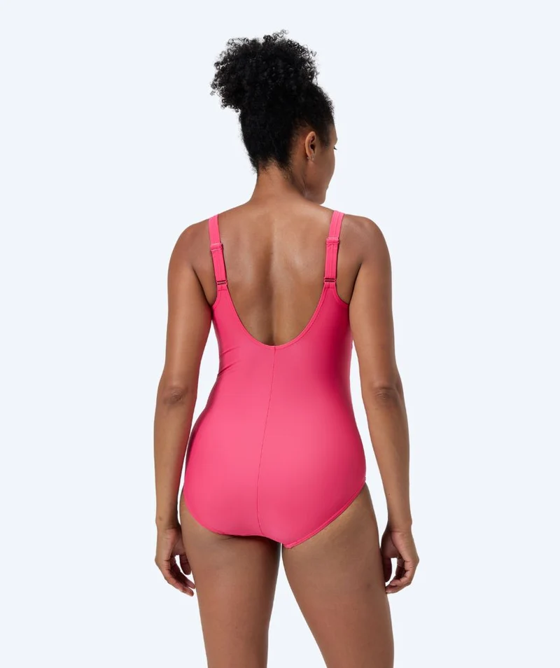Speedo Badeanzug mit Einlagen für Damen - Shaping Cross Knot - Hellrosa
