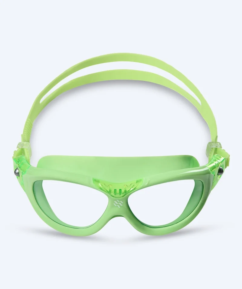 Watery Schwimmbrille für Kinder - Mantis 2.0 - Hellgrün/Klar