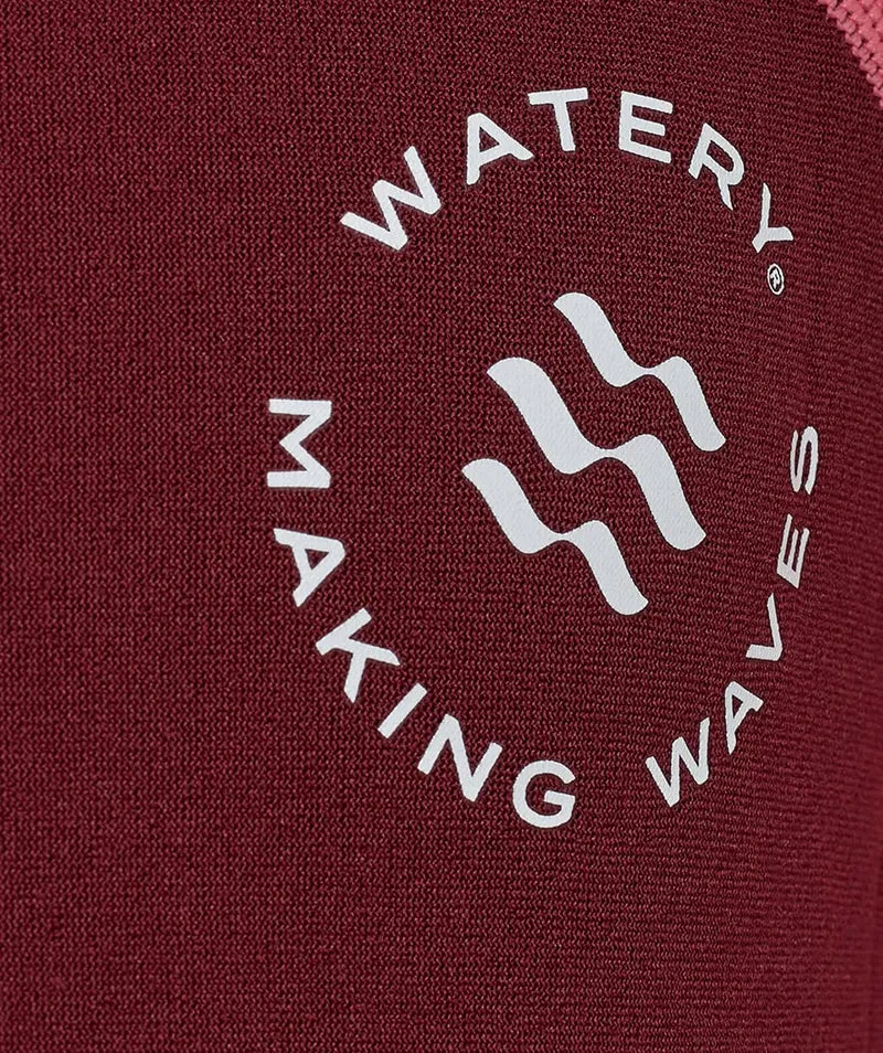 Watery UV Neoprenanzug für Kinder - Calypso Langarm - Rot/Rosa