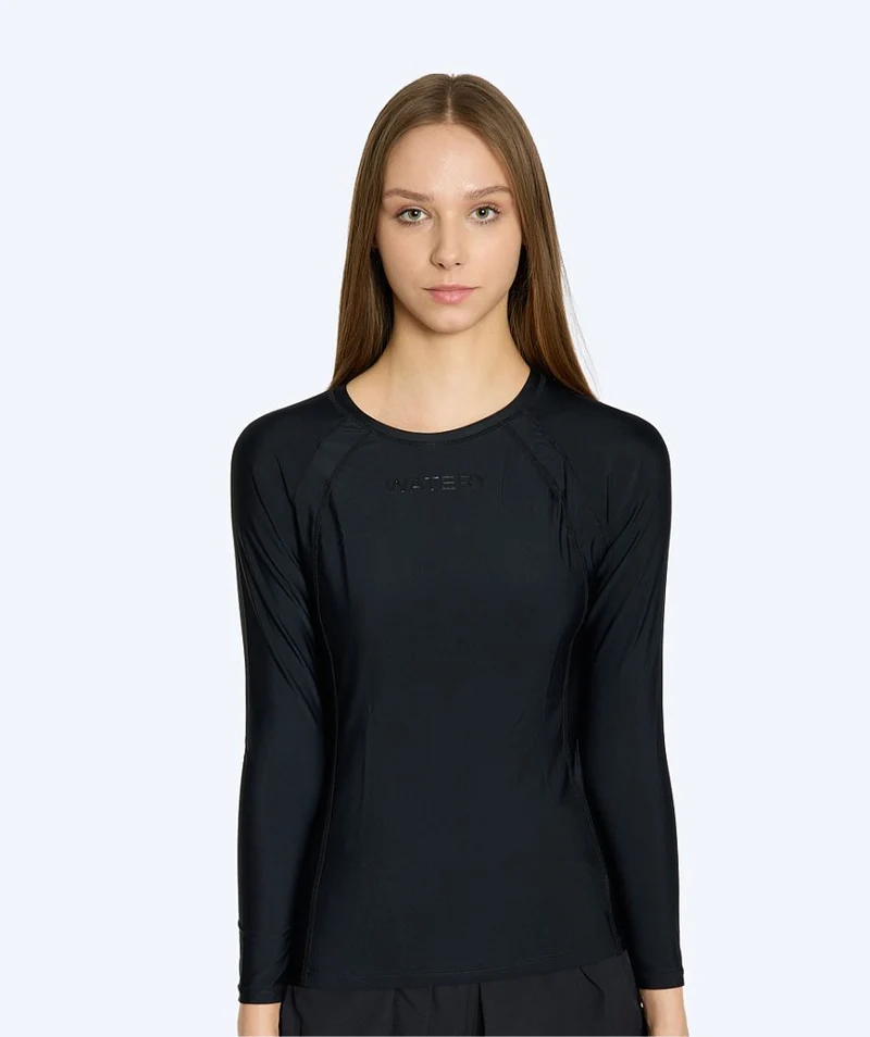 Watery UV Shirt für Damen - Remington Langarm Rashguard - Schwarz