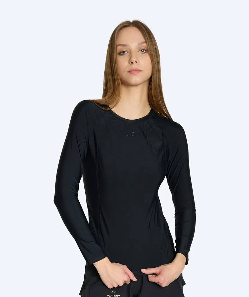 Watery UV Shirt für Damen - Remington Langarm Rashguard - Schwarz