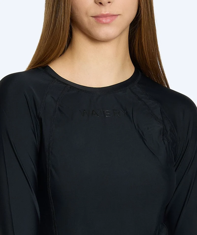 Watery UV Shirt für Damen - Remington Langarm Rashguard - Schwarz