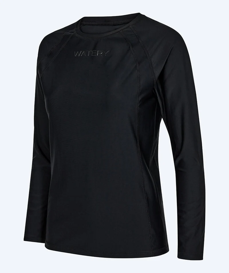Watery UV Shirt für Damen - Remington Langarm Rashguard - Schwarz