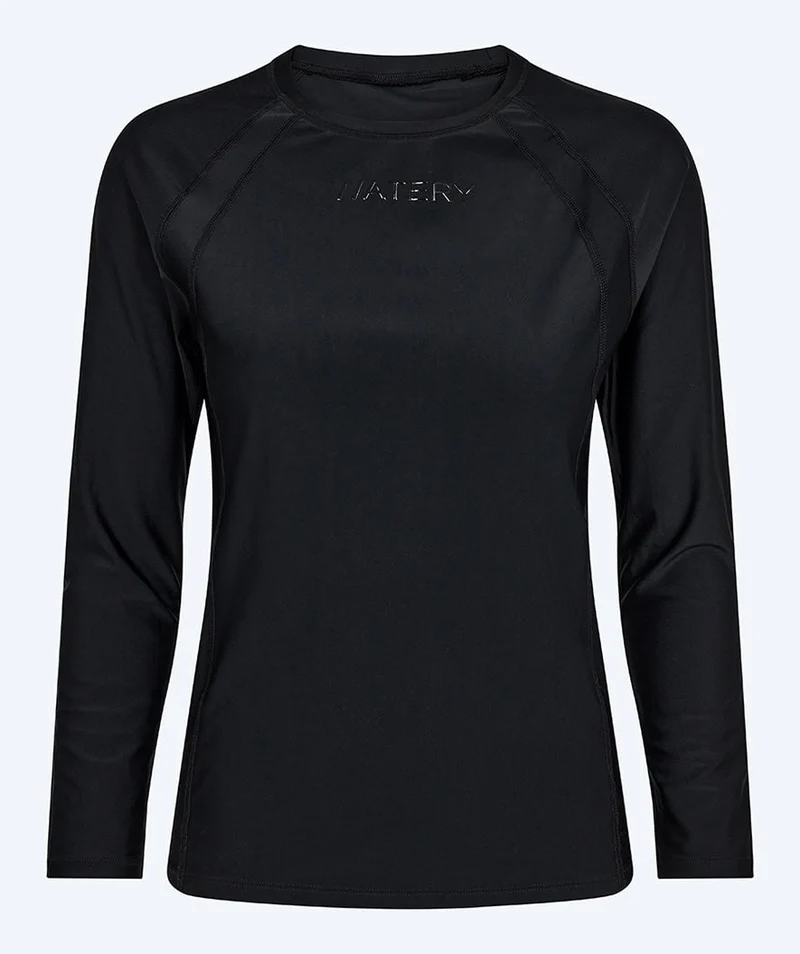 Watery UV Shirt für Damen - Remington Langarm Rashguard - Schwarz