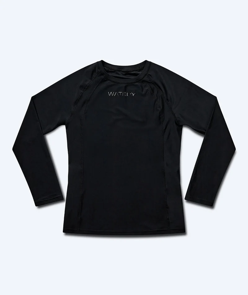 Watery UV Shirt für Damen - Remington Langarm Rashguard - Schwarz