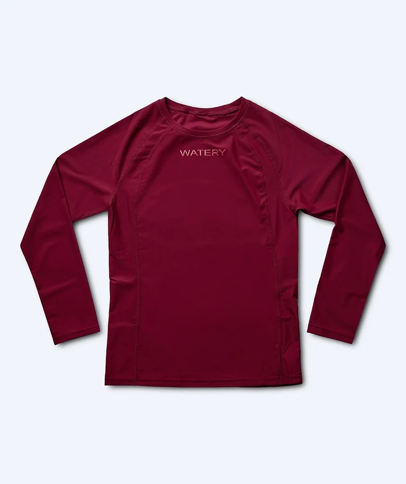 Watery UV Shirt für Damen - Remington Langarm Rashguard - Dunkelrot