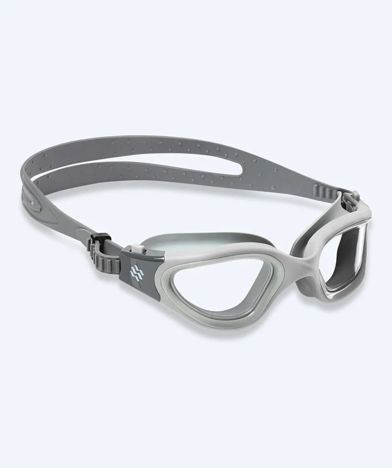 Watery Schwimmbrille für Freizeitschwimmer - Raven Active - Grau/Klar