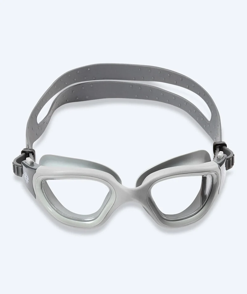 Watery Schwimmbrille für Freizeitschwimmer - Raven Active - Grau/Klar