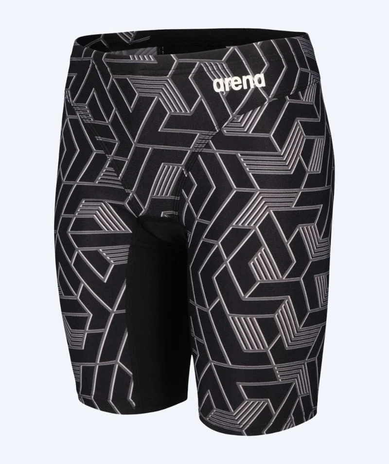 Arena lange Badehose für Jungen - Escape - Schwarz/Grau