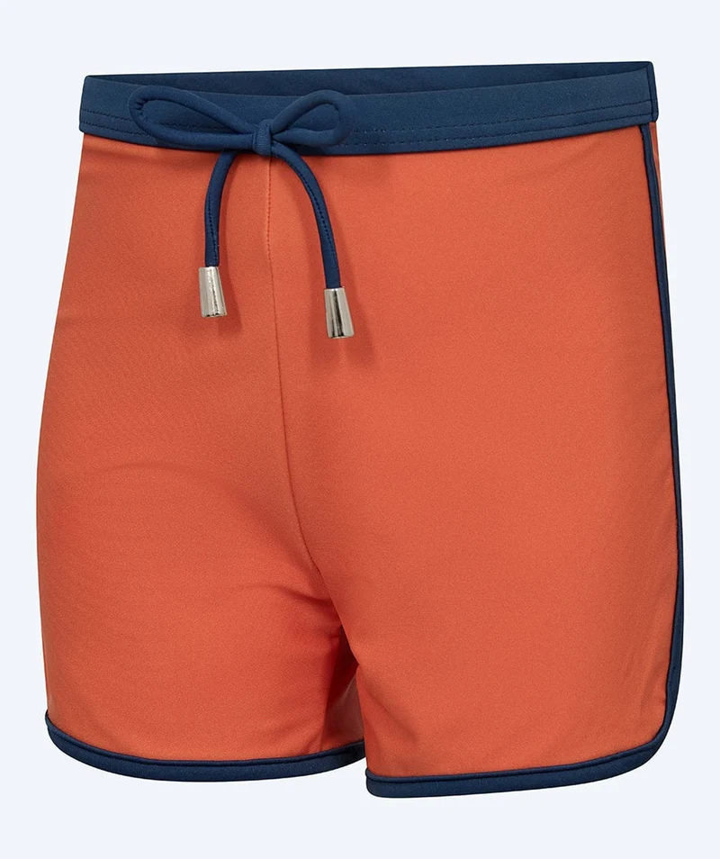 Watery UV Shorts für Kinder - Manami - Orange/Blau