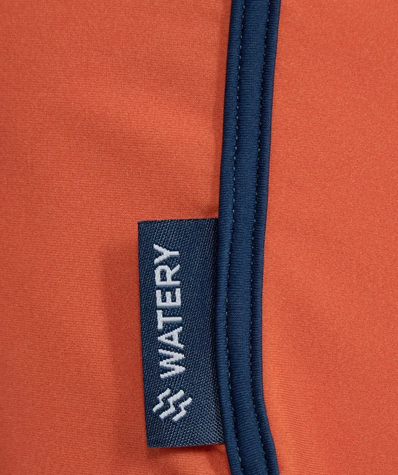 Watery UV Shorts für Kinder - Manami - Orange/Blau
