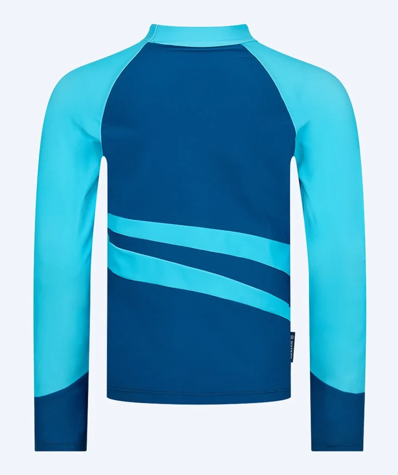 Watery UV Shirt für Kinder - Manami Langarm Rashguard - Atlantic Blue