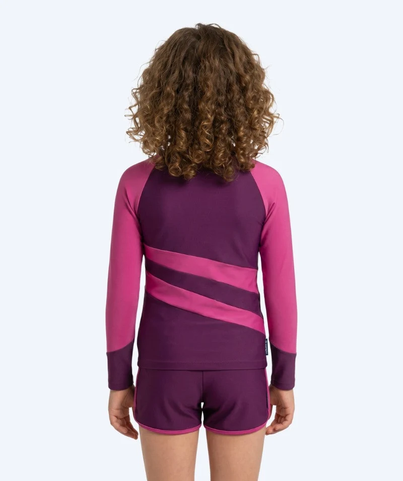 Watery UV Shirt für Kinder - Manami Langarm Rashguard - Lila