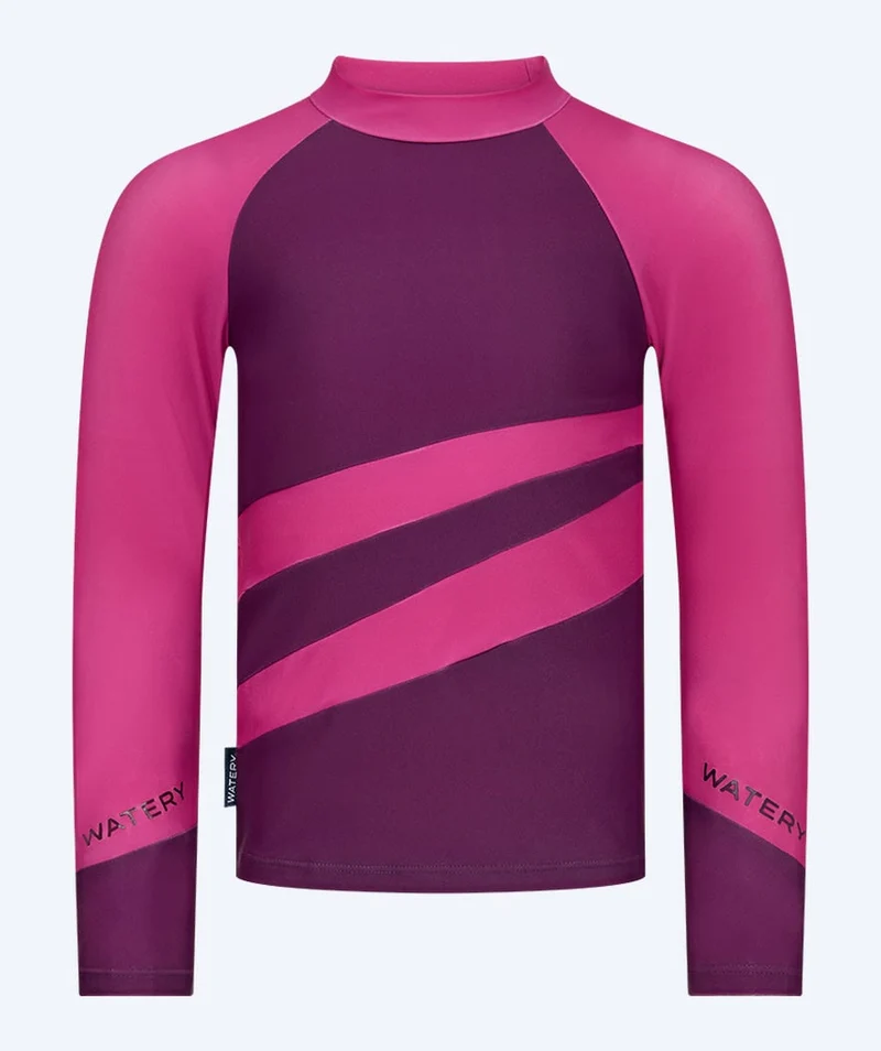 Watery UV Shirt für Kinder - Manami Langarm Rashguard - Lila