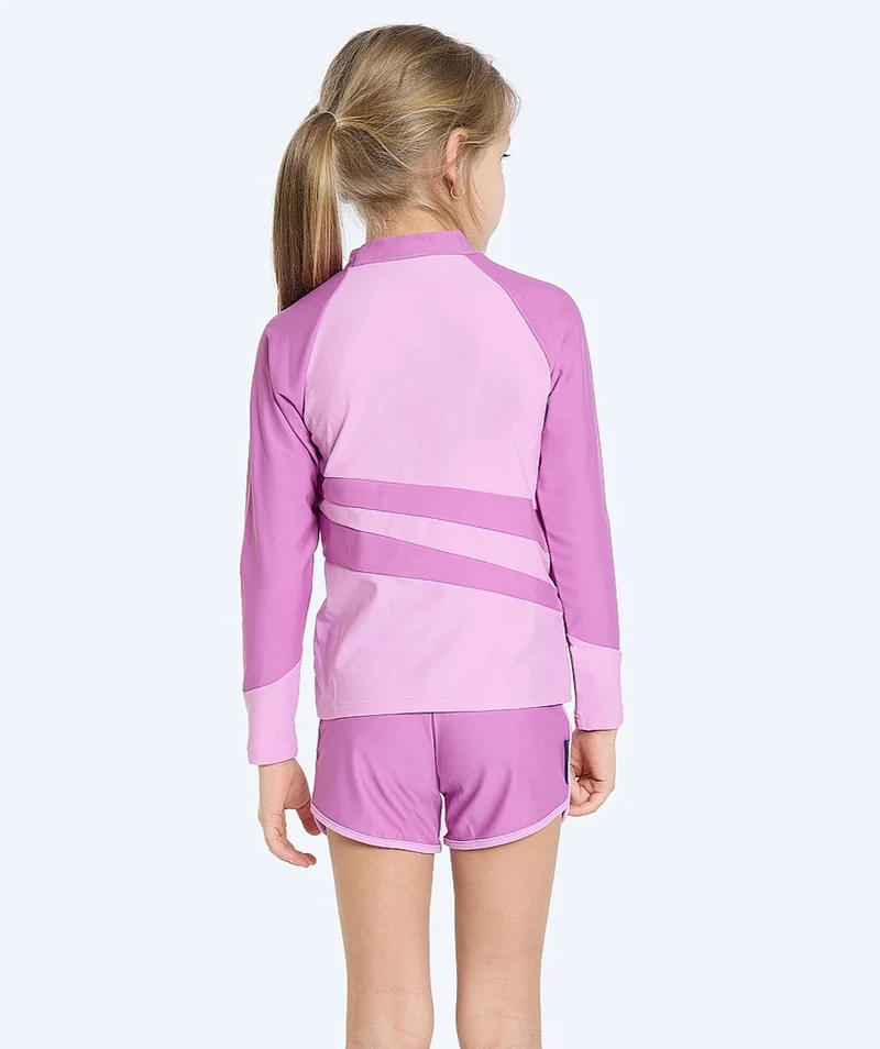 Watery UV Shirt für Kinder - Manami Langarm Rashguard - Atlantic Purple