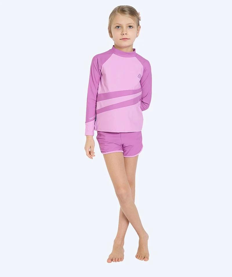 Watery UV Shirt für Kinder - Manami Langarm Rashguard - Atlantic Purple