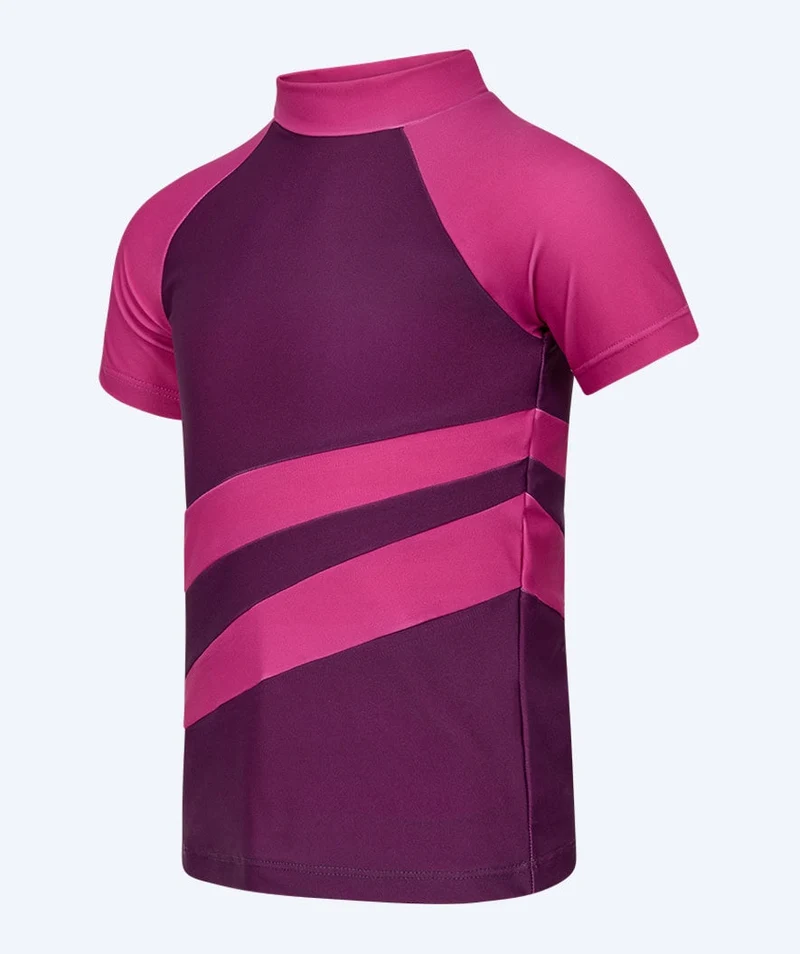 Watery UV Shirt für Kinder - Manami Kurzarm Rashguard - Lila