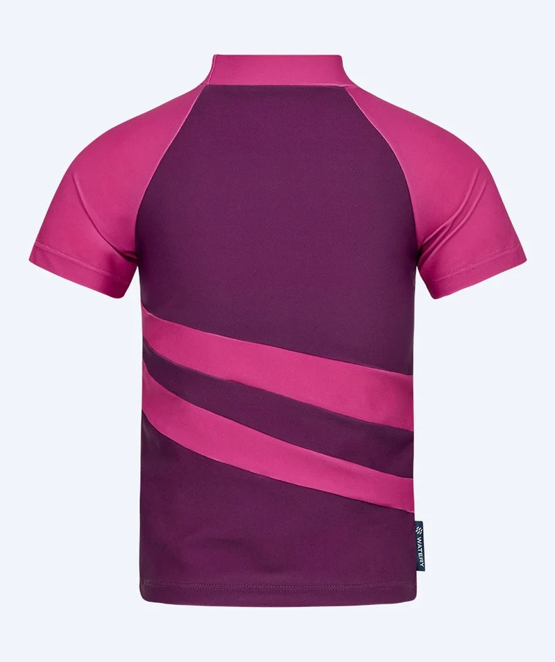 Watery UV Shirt für Kinder - Manami Kurzarm Rashguard - Lila