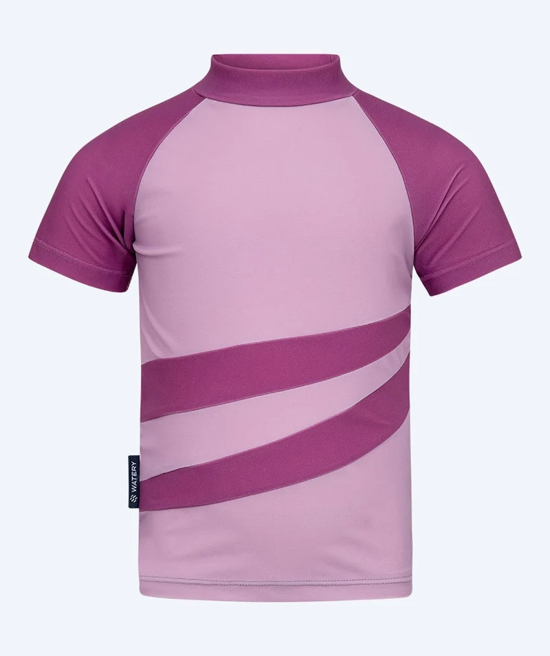 Watery UV Shirt für Kinder - Manami Kurzarm Rashguard - Atlantic Purple
