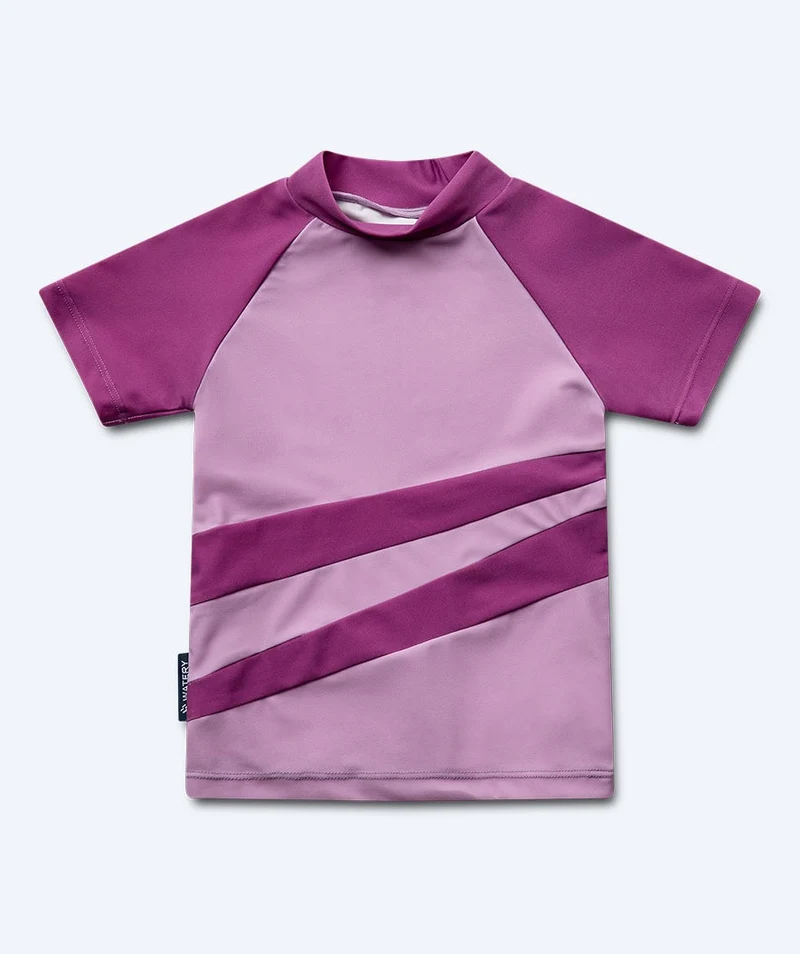 Watery UV Shirt für Kinder - Manami Kurzarm Rashguard - Atlantic Purple