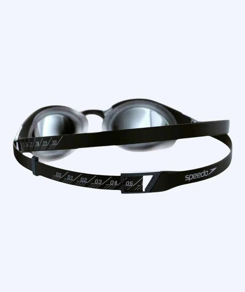 Speedo Elite Schwimmbrillen - Fastskin Hyper Elite Mirror - Schwarz/Grau