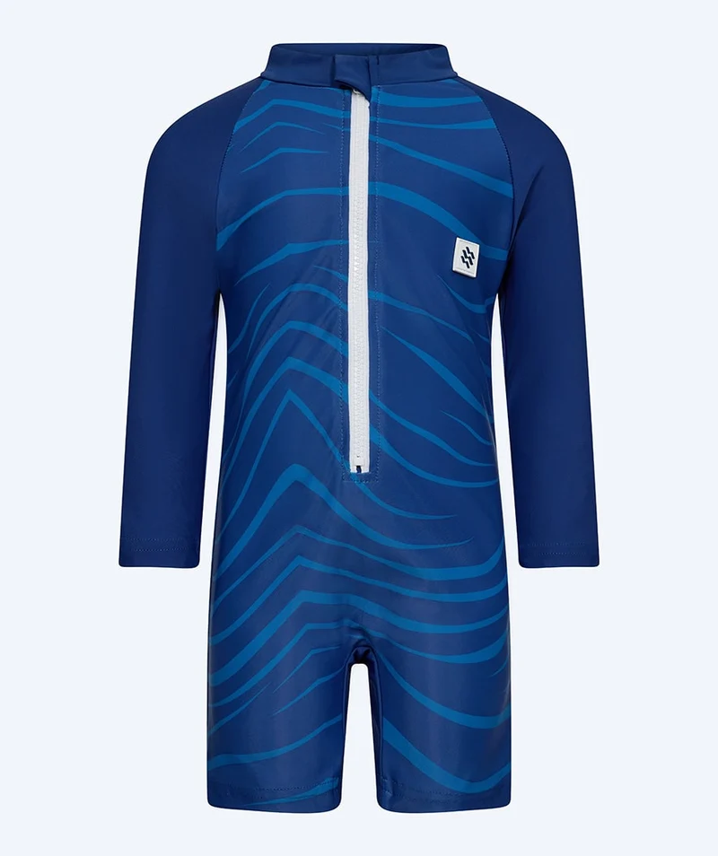 Watery UV Anzug für Kinder - Fjord Langarm Rashguard - Dunkelblau