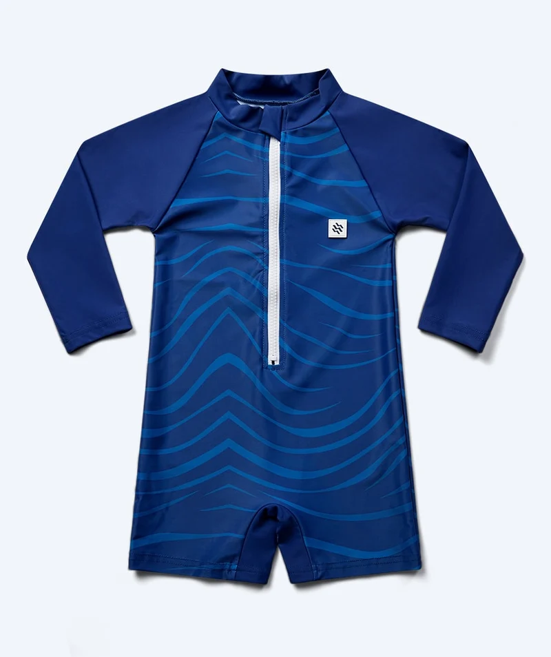 Watery UV Anzug für Kinder - Fjord Langarm Rashguard - Dunkelblau