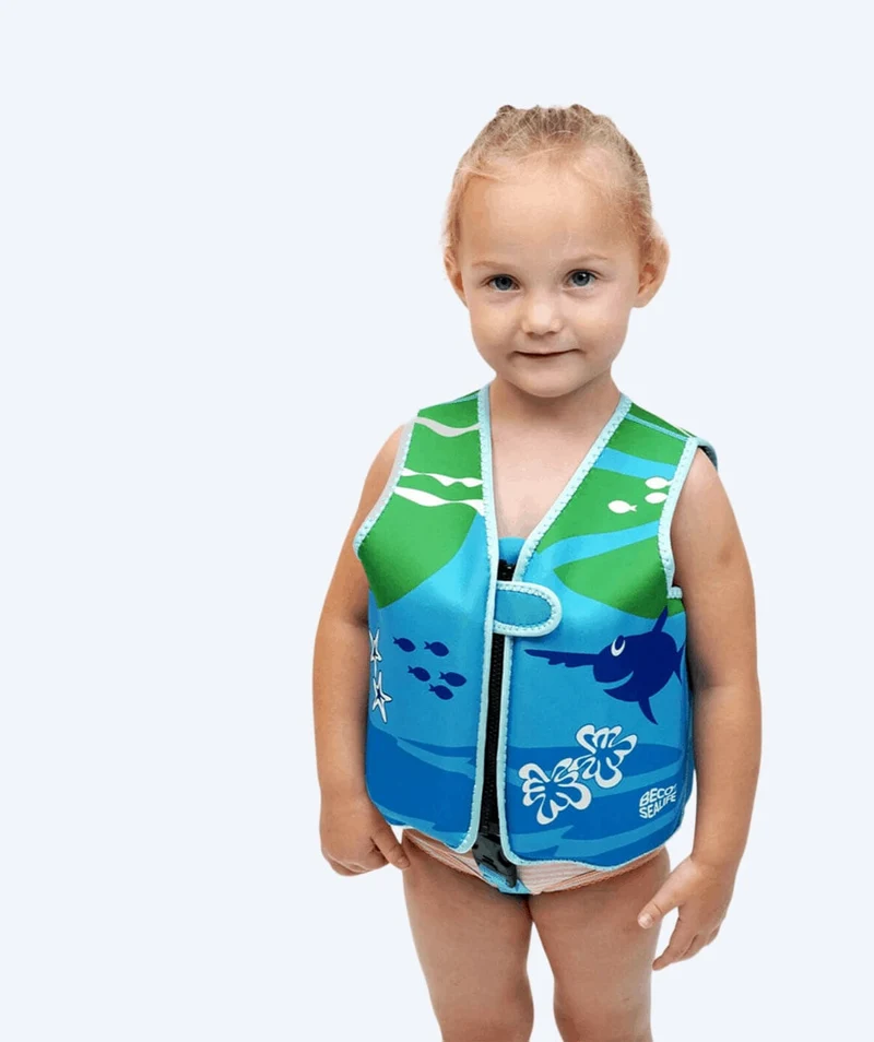 Beco Schwimmweste für Kinder (1-6) - Sealife - Hellblau/Grün