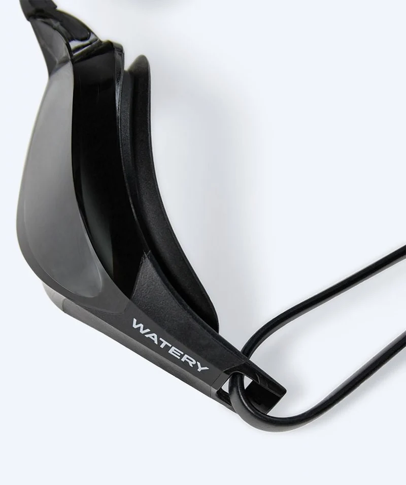 Watery Elite Schwimmbrillen - Rattle Pro - Schwarz/smoke