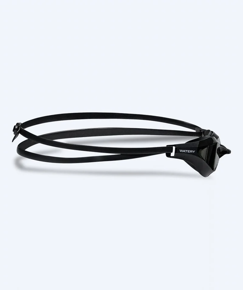 Watery Elite Schwimmbrillen - Rattle Pro - Schwarz/smoke