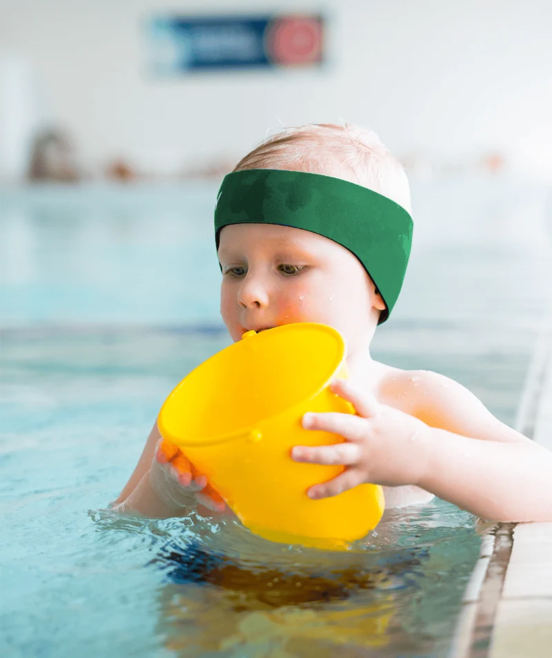 Watery Stirnband für Kinder - Raider - Grün