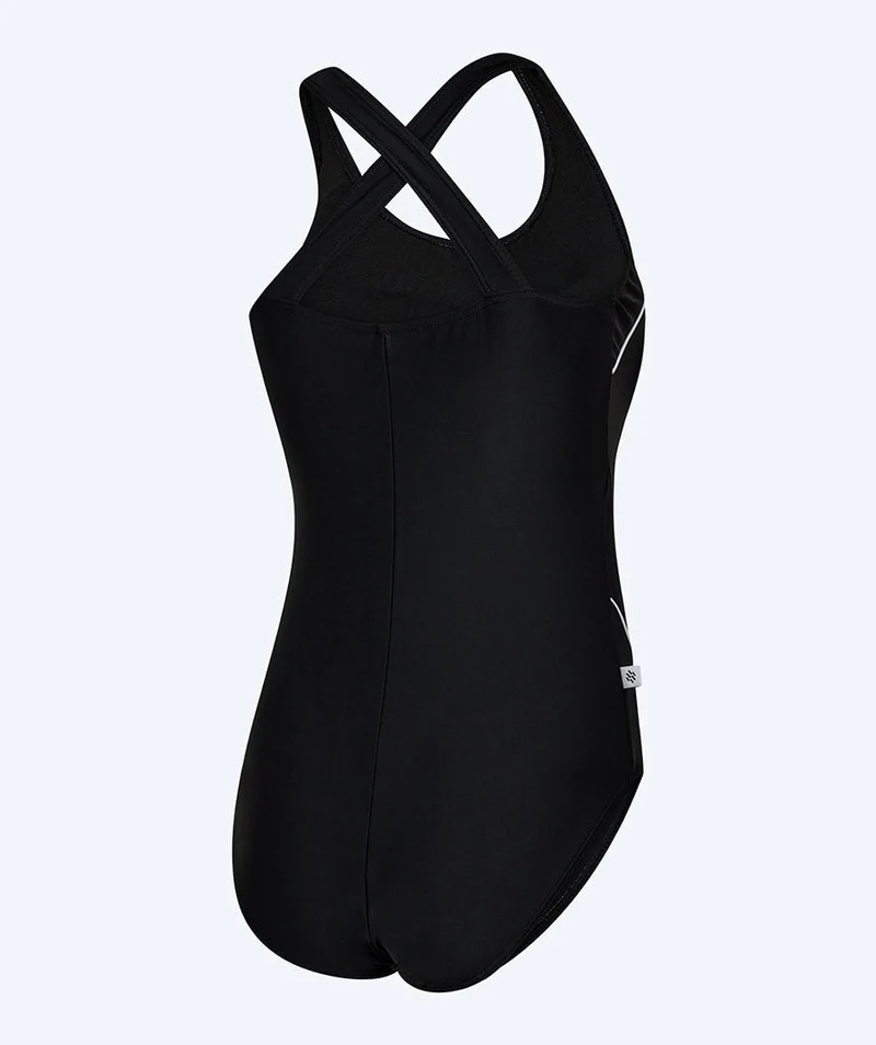 Watery Badeanzug für Damen in Plus Size - Kaito - Schwarz/Weiß