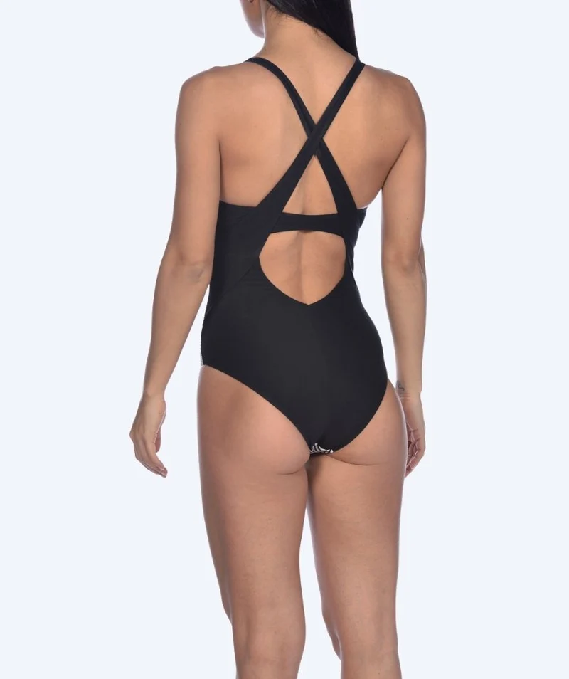 Arena Badeanzug für Damen - Viola Cradle - Schwarz/Weiß