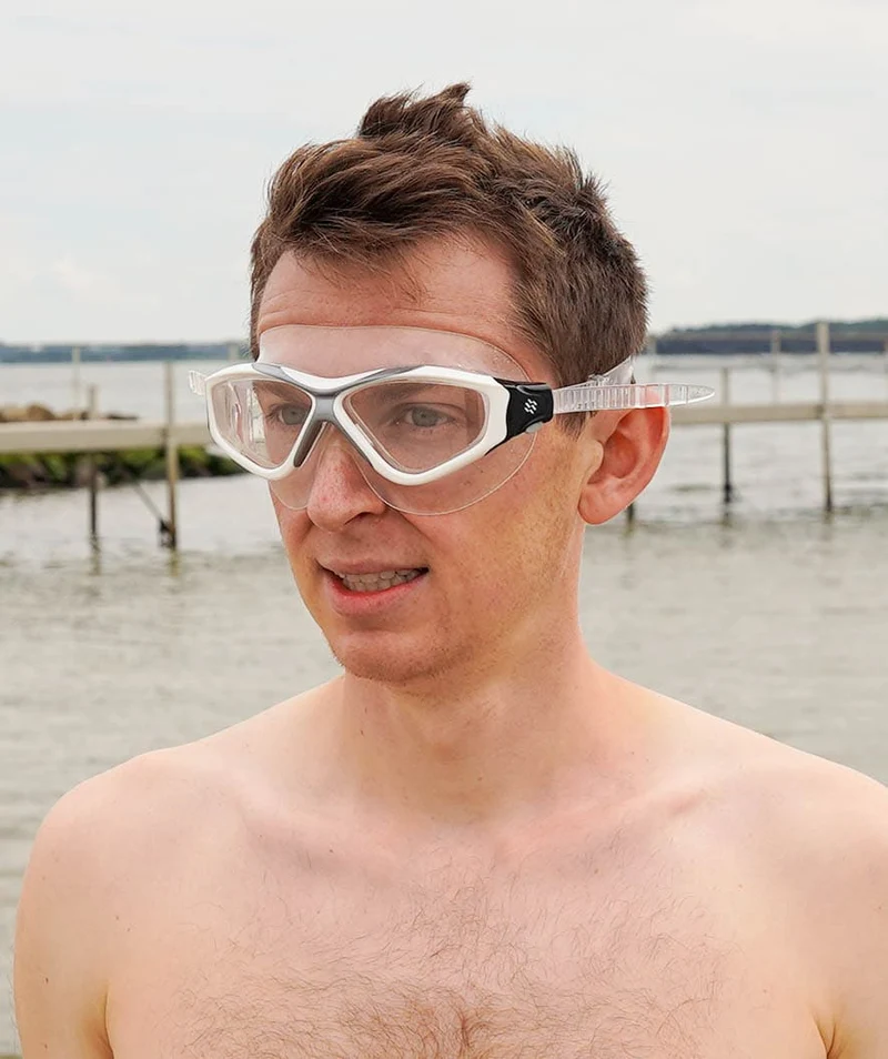 Watery Schwimmmaske für Erwachsene - Mantis - Blau/Klar