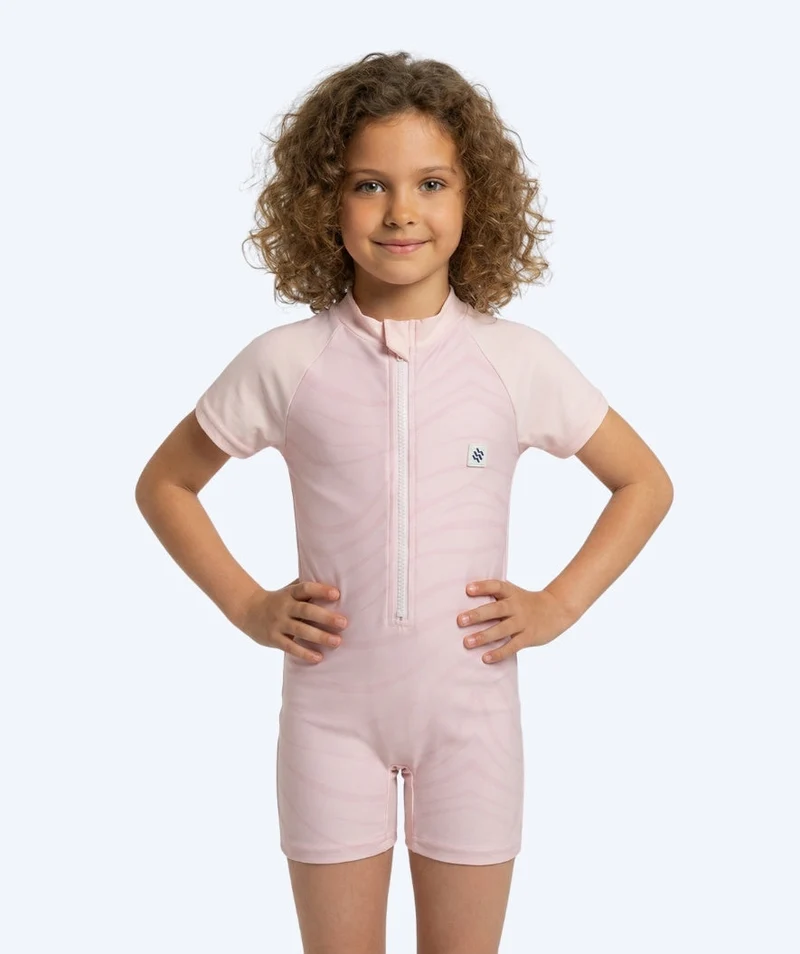 Watery UV Anzug für Kinder - Fjord Kurzarm Rashguard - Rosa