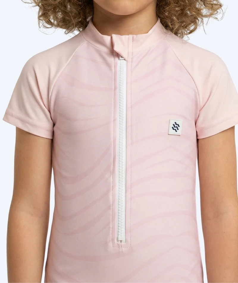 Watery UV Anzug für Kinder - Fjord Kurzarm Rashguard - Rosa