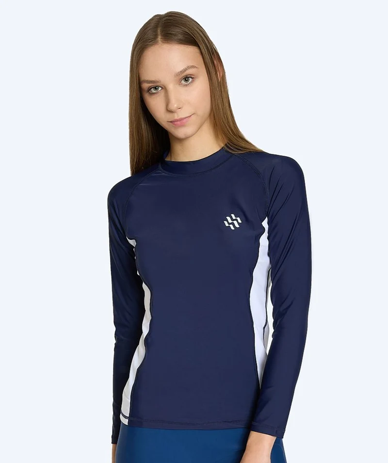 Watery UV Shirt für Damen - Talcott Langarm Rashguard - Dunkelblau/Weiß