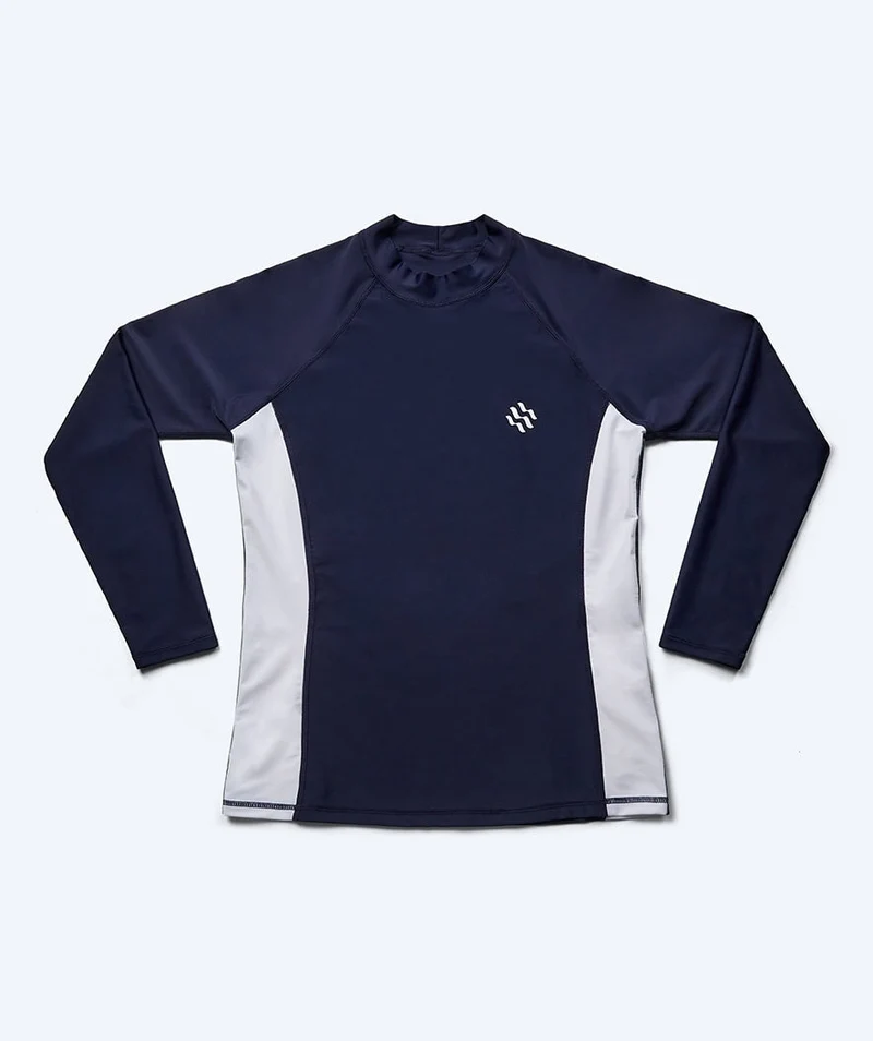 Watery UV Shirt für Damen - Talcott Langarm Rashguard - Dunkelblau/Weiß