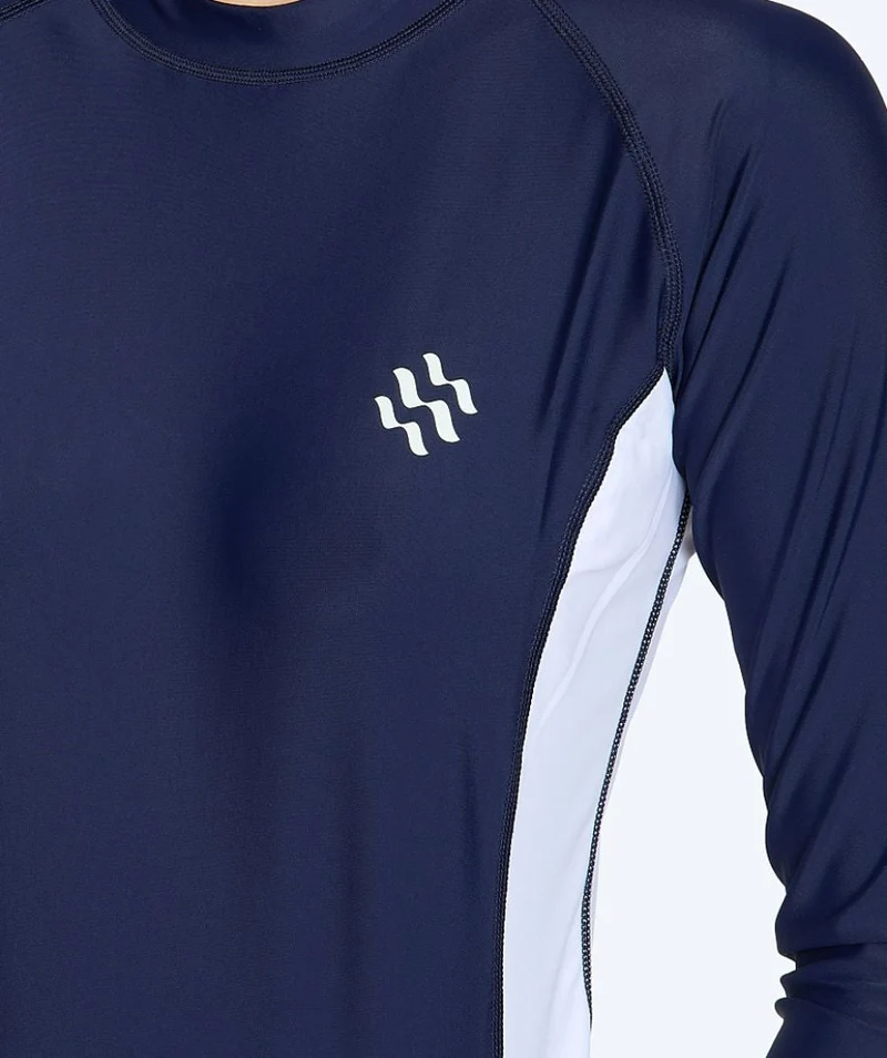Watery UV Shirt für Damen - Talcott Langarm Rashguard - Dunkelblau/Weiß
