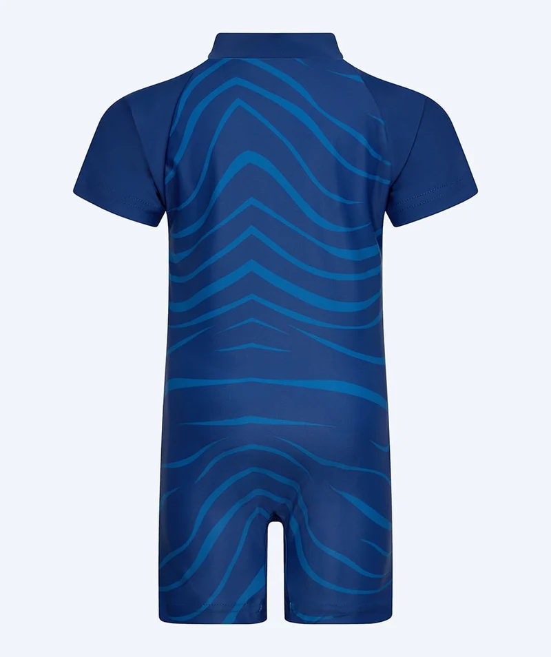 Watery UV Anzug für Kinder - Fjord Kurzarm Rashguard - Dunkelblau