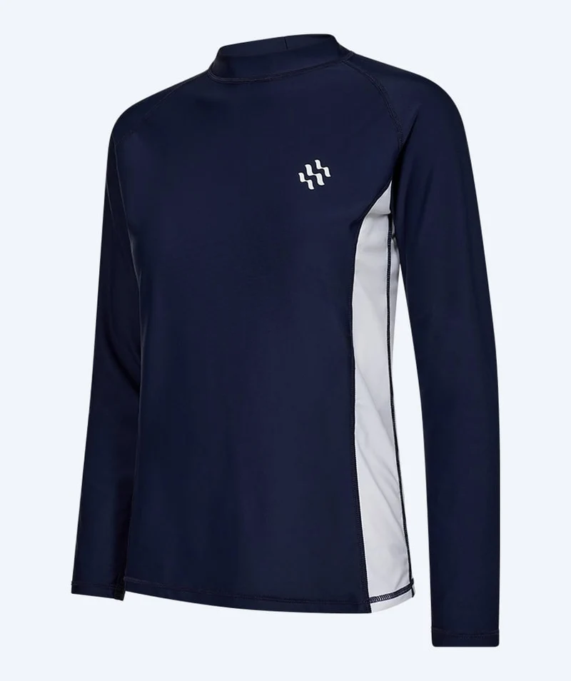 Watery UV Shirt für Herren - Talcott Langarm Rashguard - Dunkelblau/Weiß