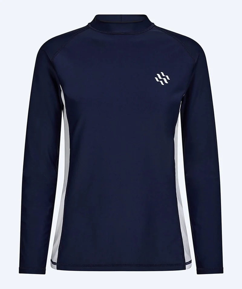 Watery UV Shirt für Herren - Talcott Langarm Rashguard - Dunkelblau/Weiß