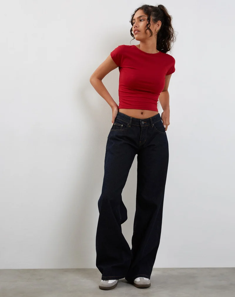 Xiwang Crop Top in Adrenalin Rot