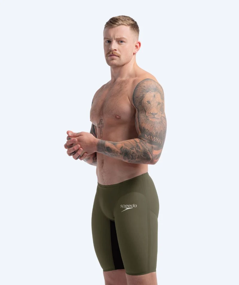 Speedo Wettkampf Badehose für Herren - LZR Pure Valor 2.0 - Grün/Schwarz