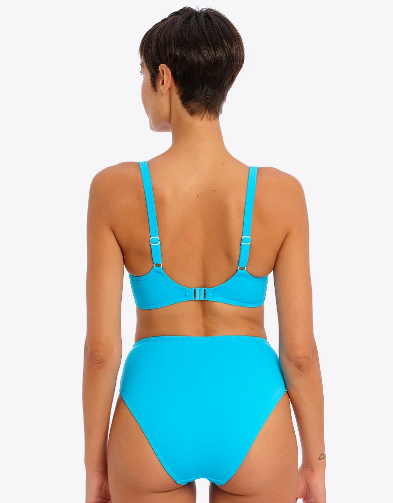 Freya Jewel Cove Sweetheart Bikini Top Plain Turquoise