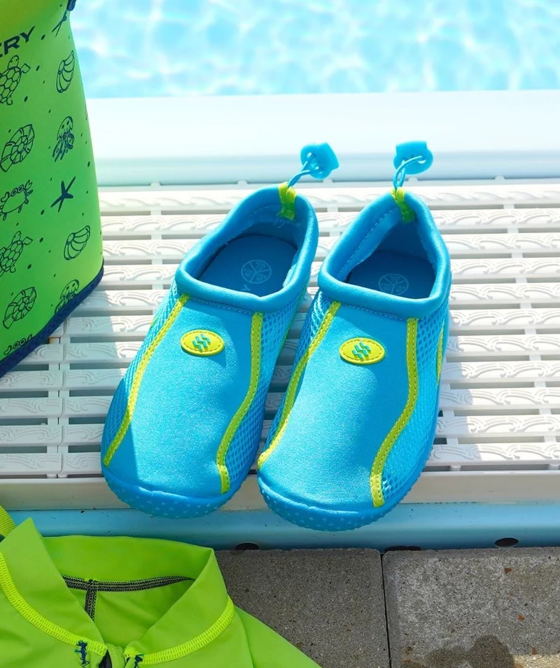 Watery Schwimmschuhe für Kinder - Spinner - Blau/Grün