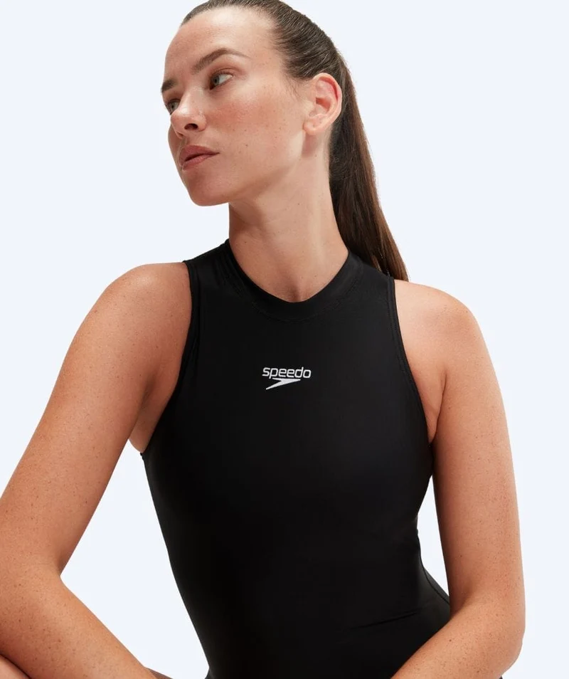 Speedo Badeanzug für Damen - Hydrasuit - Schwarz/Weiß