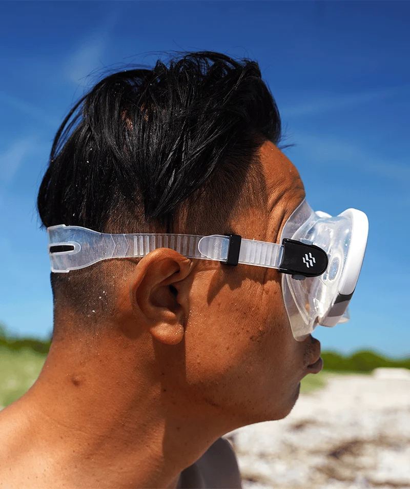 Watery Tauchmaske für Erwachsene (ab 12 Jahre) - Rudder Camo - Klar